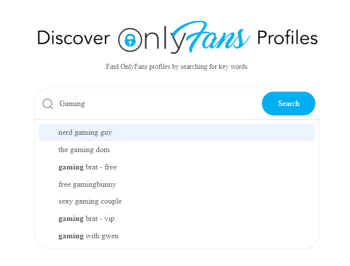 Scopri gli account OnlyFans vicino a te solo profilo fan Filtraggio per interessi