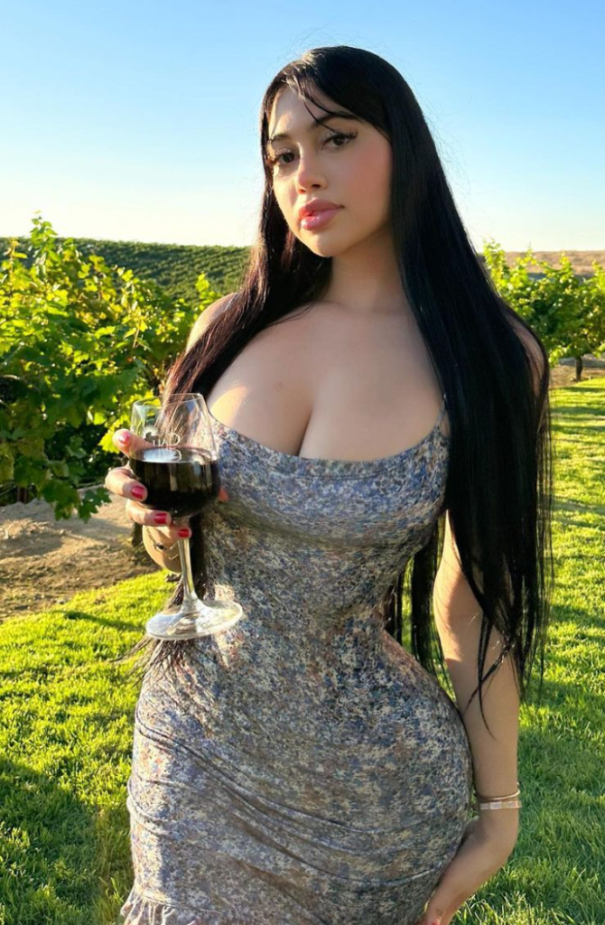 sexy photo of top OnlyFans 2024 named  Jailyne Ojeda Ochoa - @jailyneojeda drinking wine