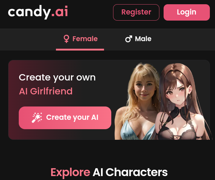 Candy.Ai è il miglior porno AI asiatico 