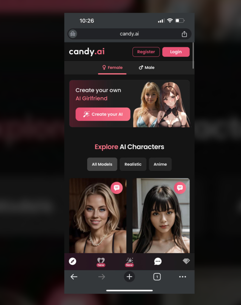 APK del generatore di porno AI per Android APK Candy.ai